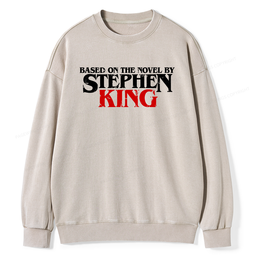 Pagewings Based on the novel by Stephen King Unisex Washed Sweatshirt