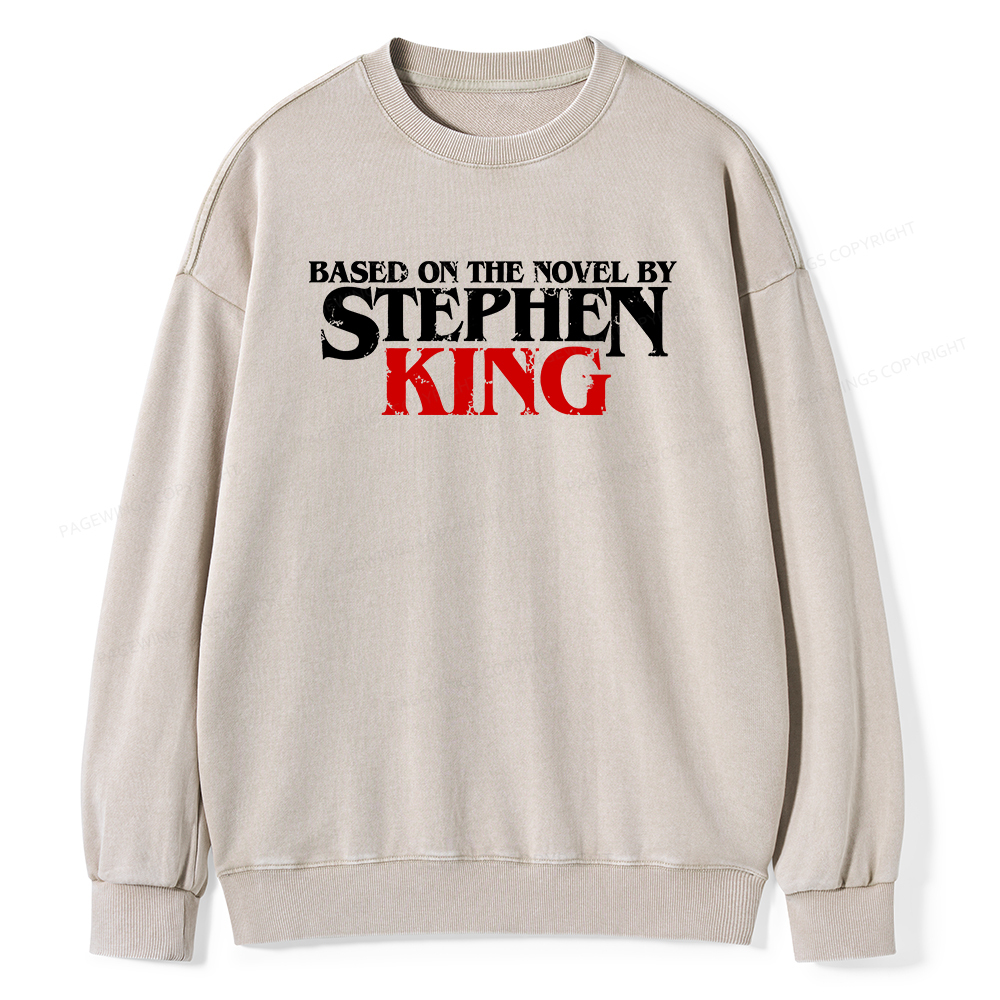 Pagewings Based on the novel by Stephen King Unisex Washed Sweatshirt