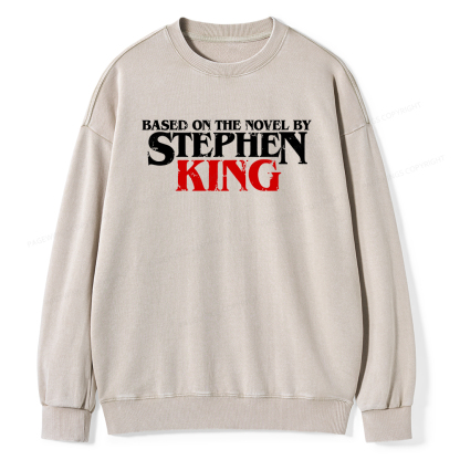 Pagewings Based on the novel by Stephen King Unisex Washed Sweatshirt