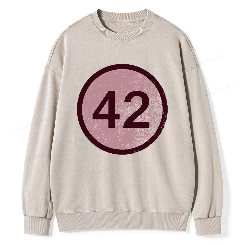 Pagewings 42 Unisex Washed Sweatshirt