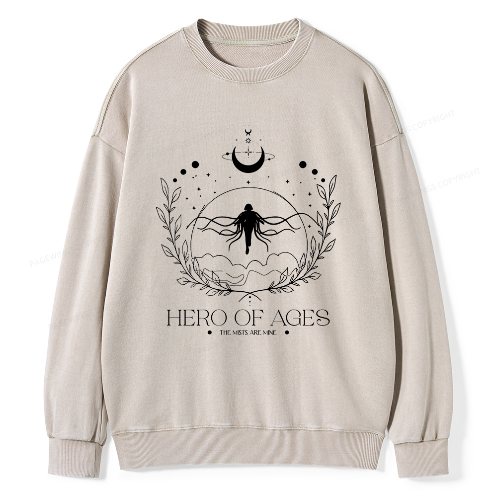 Pagewings Hero Unisex Washed Sweatshirt