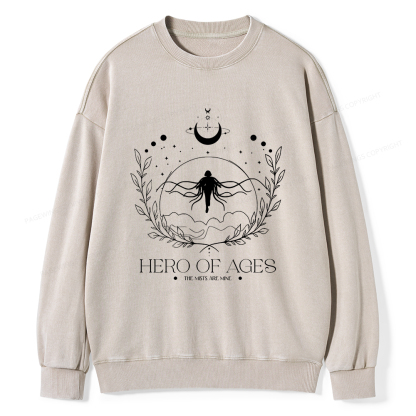 Pagewings Hero Unisex Washed Sweatshirt