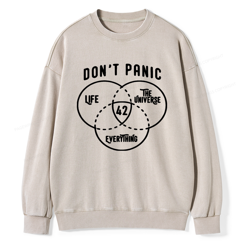Pagewings 42 is the Answer  Unisex Washed Sweatshirt