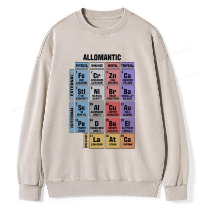 Pagewings Allomantic Unisex Washed Sweatshirt