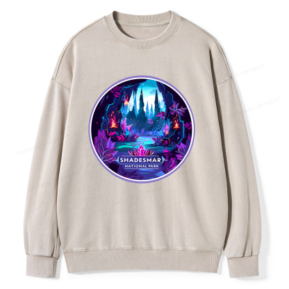 Pagewings Shadesmar National Park Unisex Washed Sweatshirt