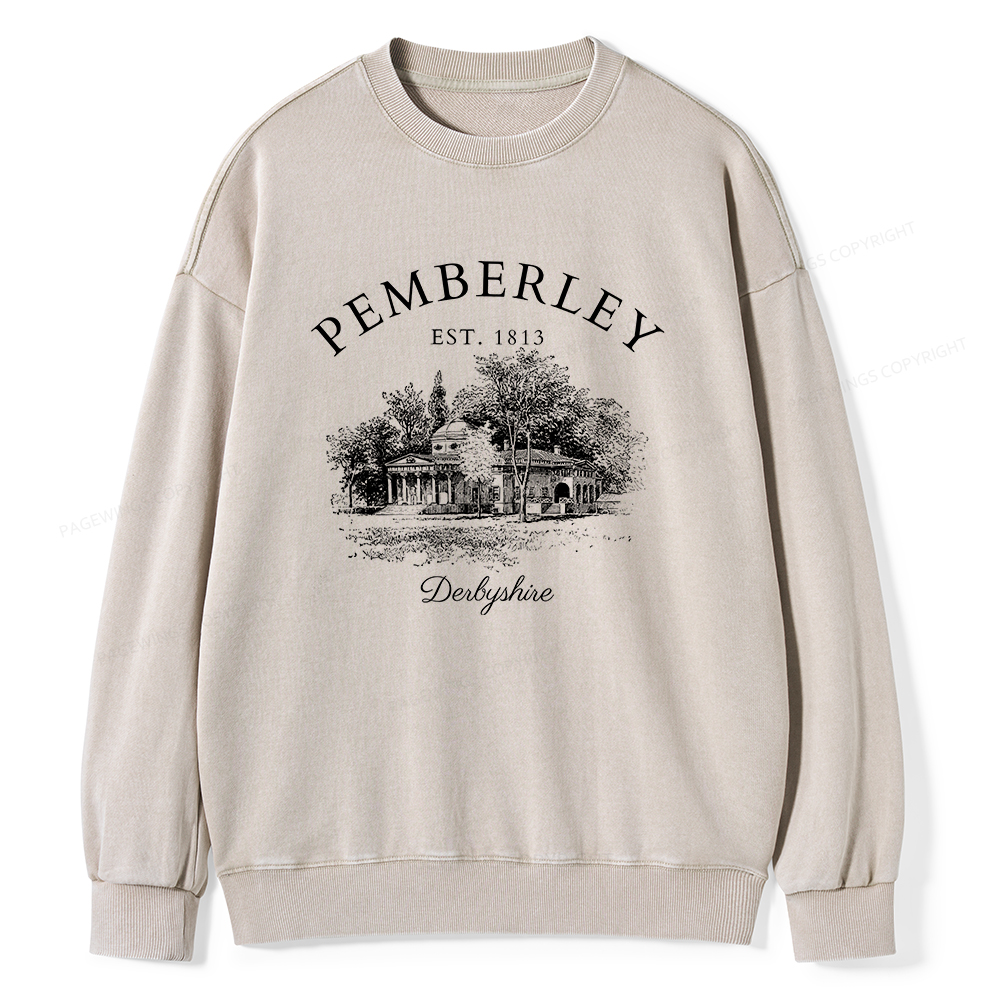 Pagewings Pemberley Unisex Washed Sweatshirt
