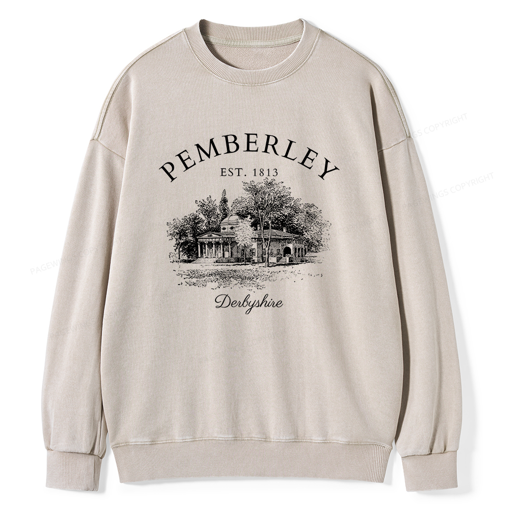 Pagewings Pemberley Unisex Washed Sweatshirt