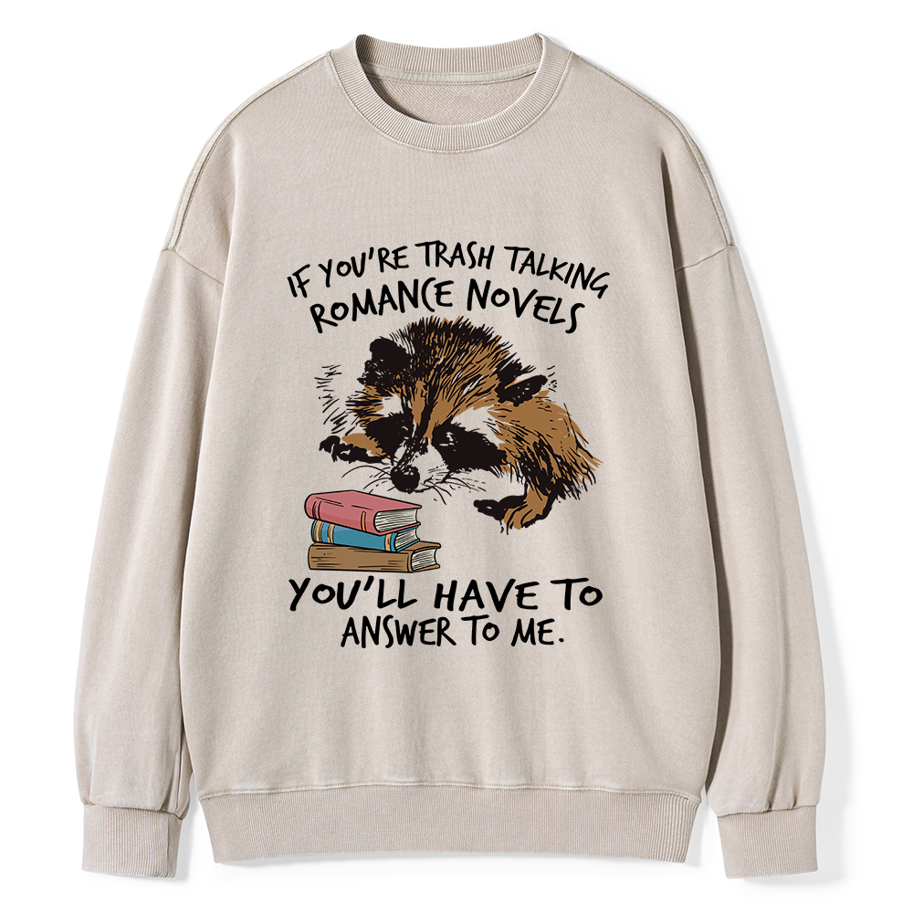 Pagewings Talking Ronan E Novels Unisex Washed Sweatshirt
