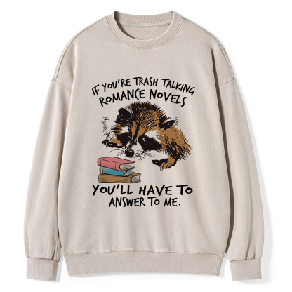 Pagewings Talking Ronan E Novels Unisex Washed Sweatshirt