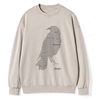Pagewings The Raven Unisex Washed Sweatshirt
