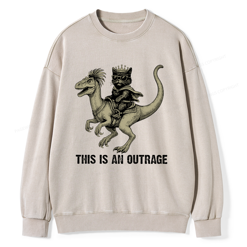 Pagewings Fantasy Book Reader Unisex Washed Sweatshirt