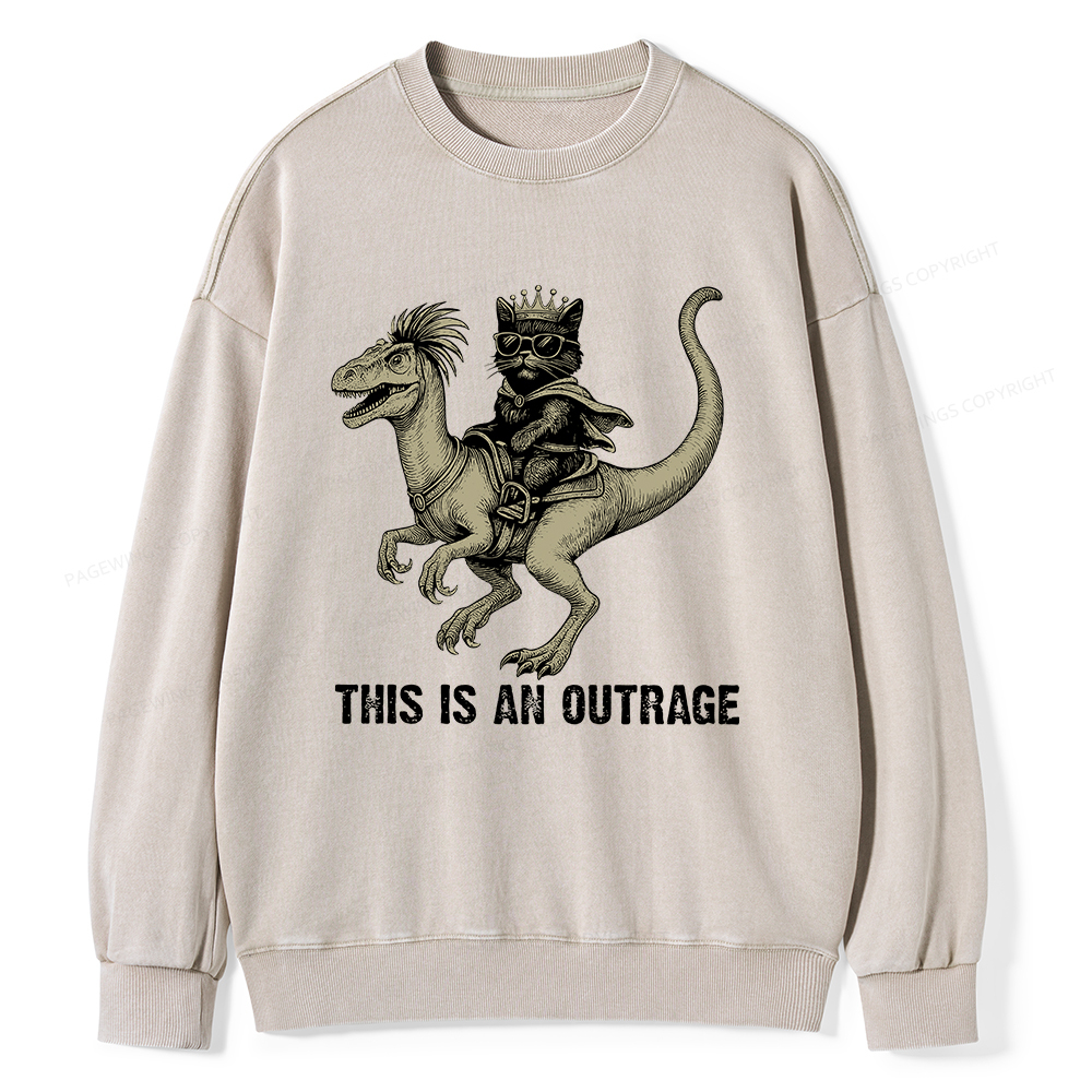 Pagewings Fantasy Book Reader Unisex Washed Sweatshirt