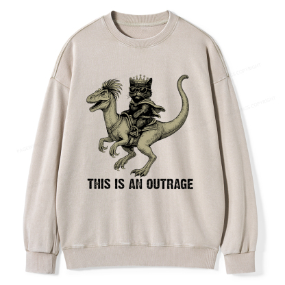 Pagewings Fantasy Book Reader Unisex Washed Sweatshirt