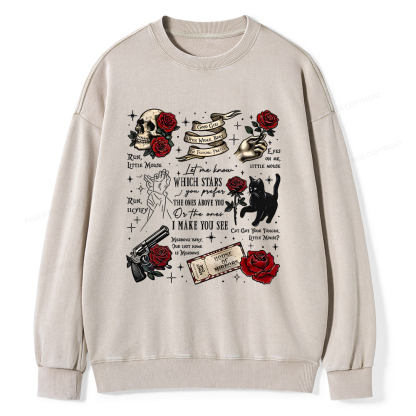 Pagewings Run Little Mouse Unisex Washed Sweatshirt