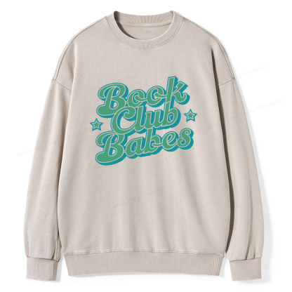 Pagewings Book Club Babes Unisex Washed Sweatshirt