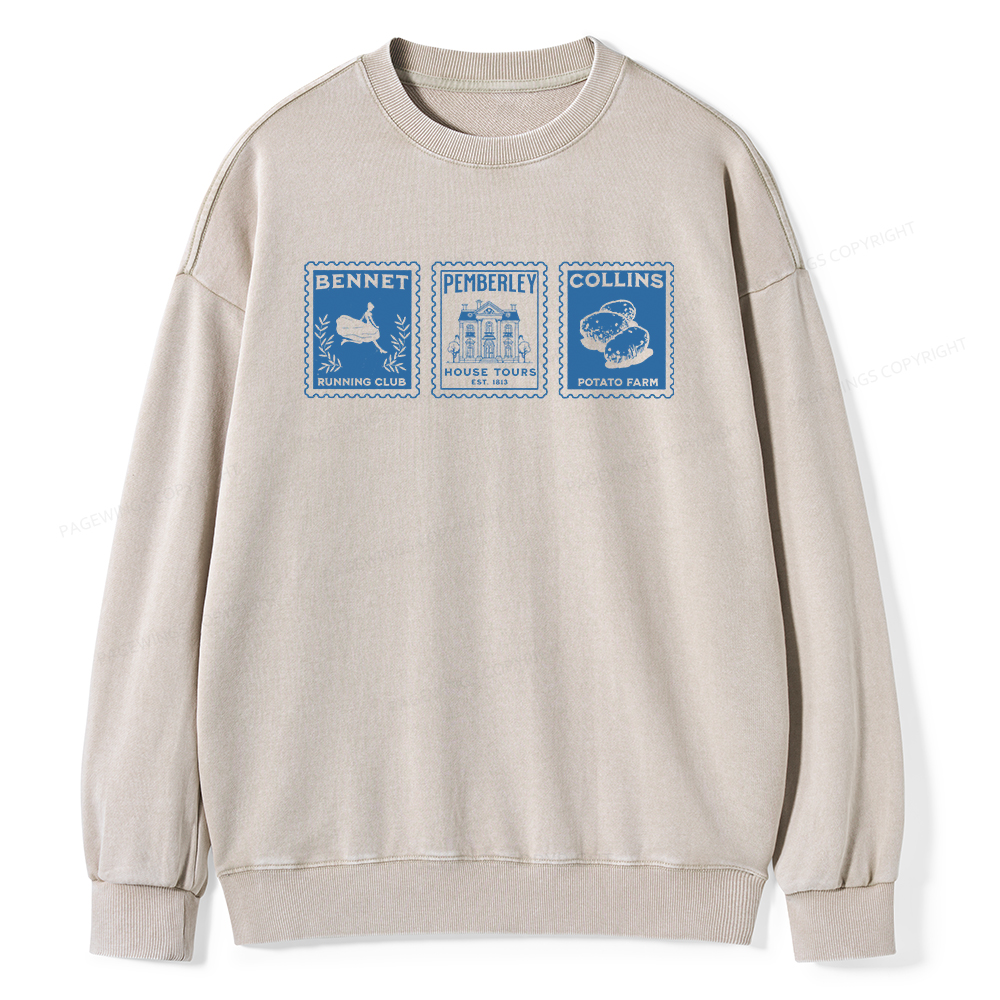 Pagewings The Answer Is Unisex Washed Sweatshirt