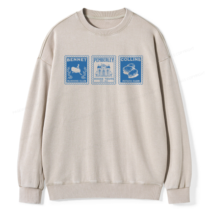 Pagewings The Answer Is Unisex Washed Sweatshirt