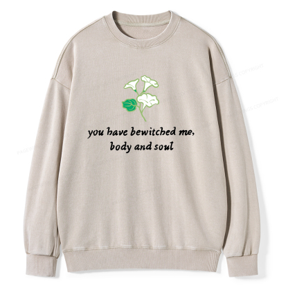 Pagewings You Have Bewitched Me Unisex Washed Sweatshirt
