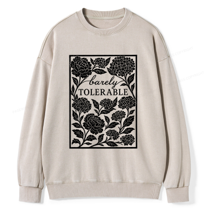 Pagewings Barley Tolerable Unisex Washed Sweatshirt