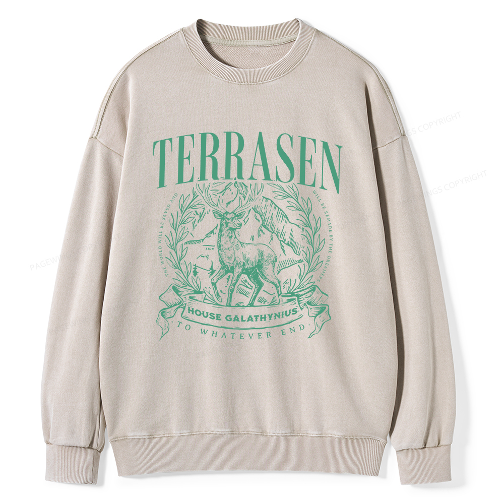 Pagewings Terrasen Unisex Washed Sweatshirt
