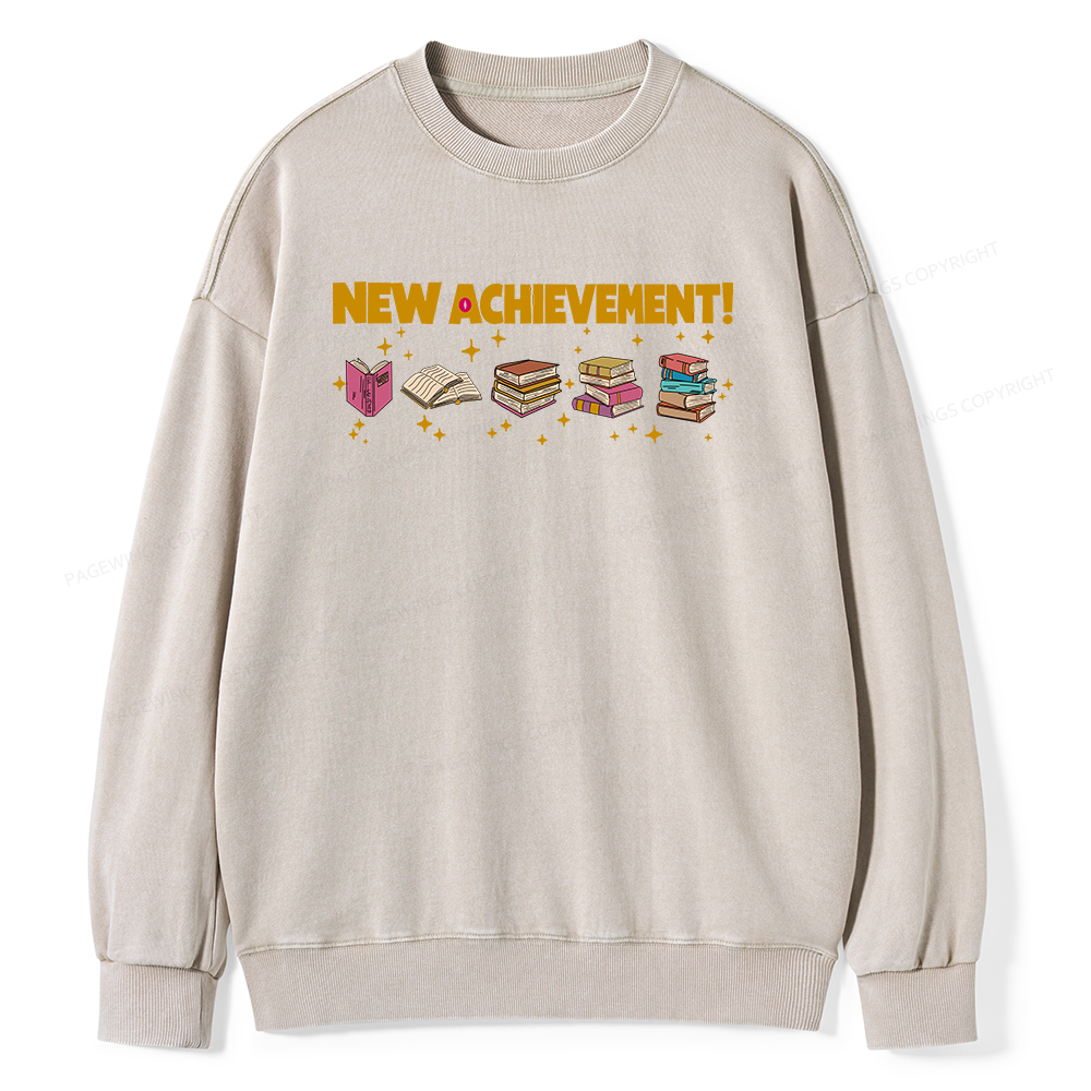 Pagewings New Achievement  Unisex Washed Sweatshirt 