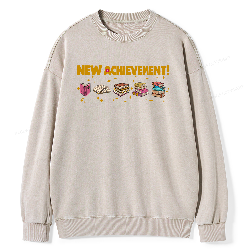 Pagewings New Achievement  Unisex Washed Sweatshirt 