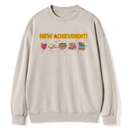 Pagewings New Achievement  Unisex Washed Sweatshirt 