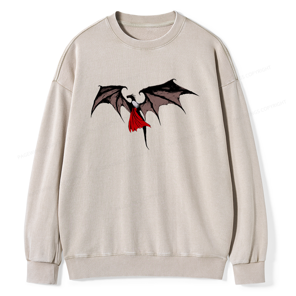 Pagewings Manon Blackbeak Unisex Washed Sweatshirt