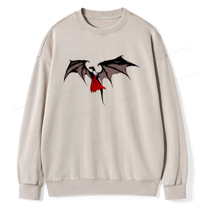 Pagewings Manon Blackbeak Unisex Washed Sweatshirt