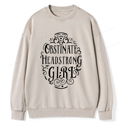 Pagewings Obstinate Unisex Washed Sweatshirt