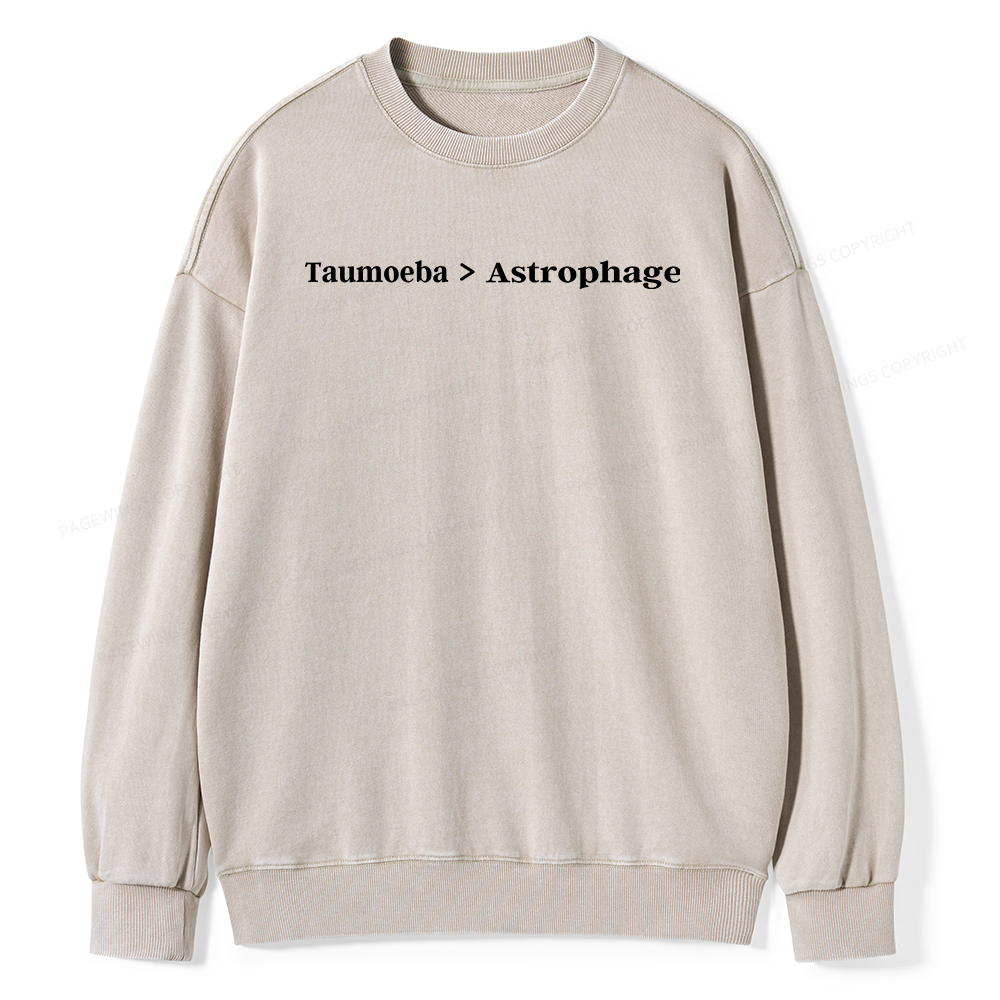 Pagewings Taumoeba Astrophage Unisex Washed Sweatshirt