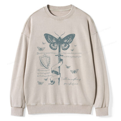 Pagewings Fantasy Reading  Unisex Washed Sweatshirt