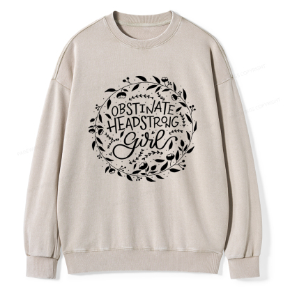 Pagewings Obstinate Unisex Washed Sweatshirt
