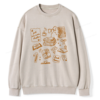 Pagewings Book Lover Unisex Washed Sweatshirt