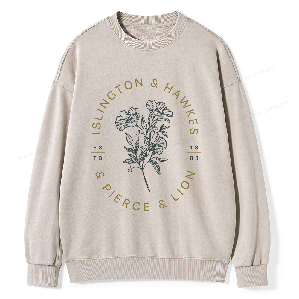 Pagewings Book Lovers of  Novels Unisex Washed Sweatshirt