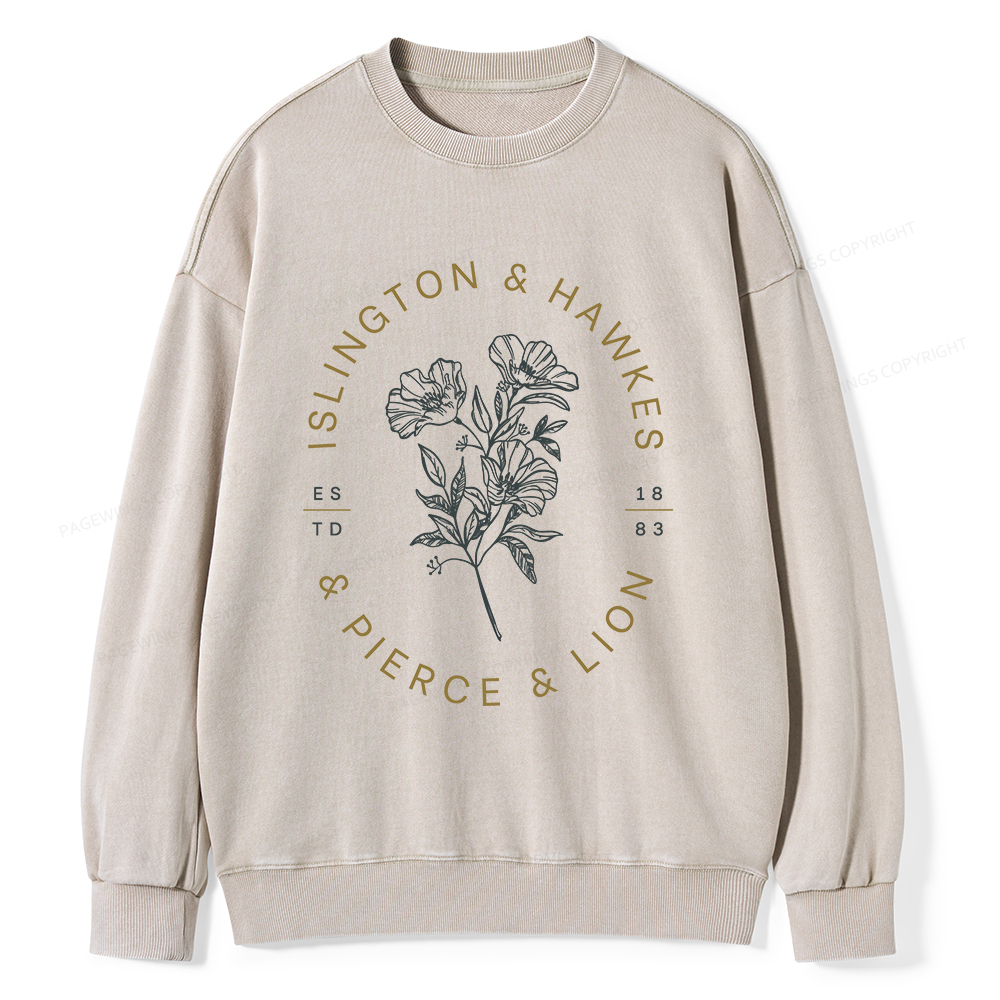 Pagewings Book Lovers of  Novels Unisex Washed Sweatshirt