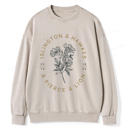 Pagewings Book Lovers of  Novels Unisex Washed Sweatshirt