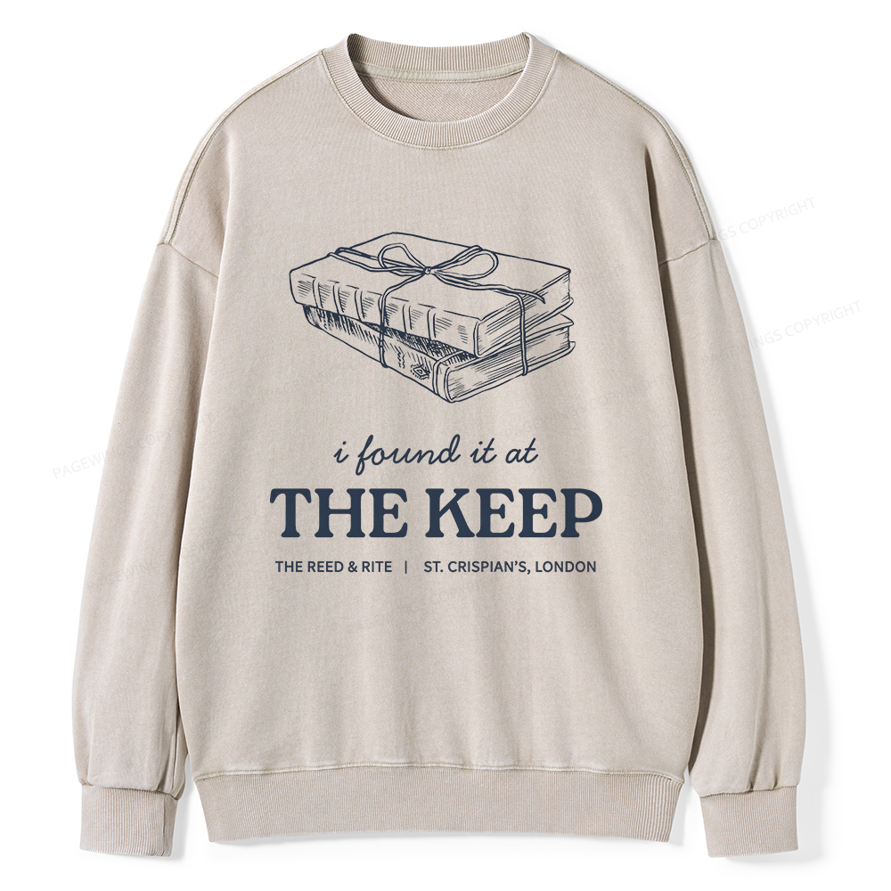 Pagewings The Keep Unisex Washed Sweatshirt