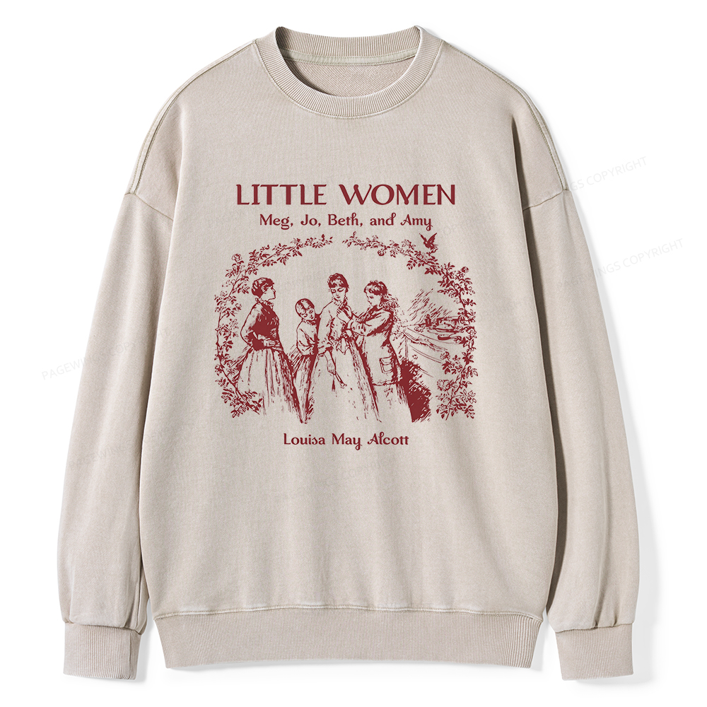 Pagewings Book Lover Unisex Washed Sweatshirt