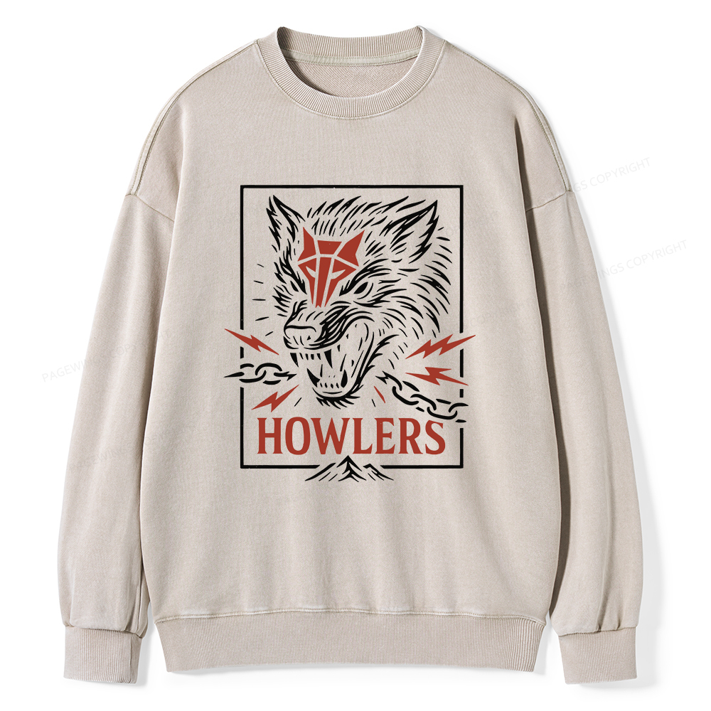 Pagewings Howlers Unisex Washed Sweatshirt