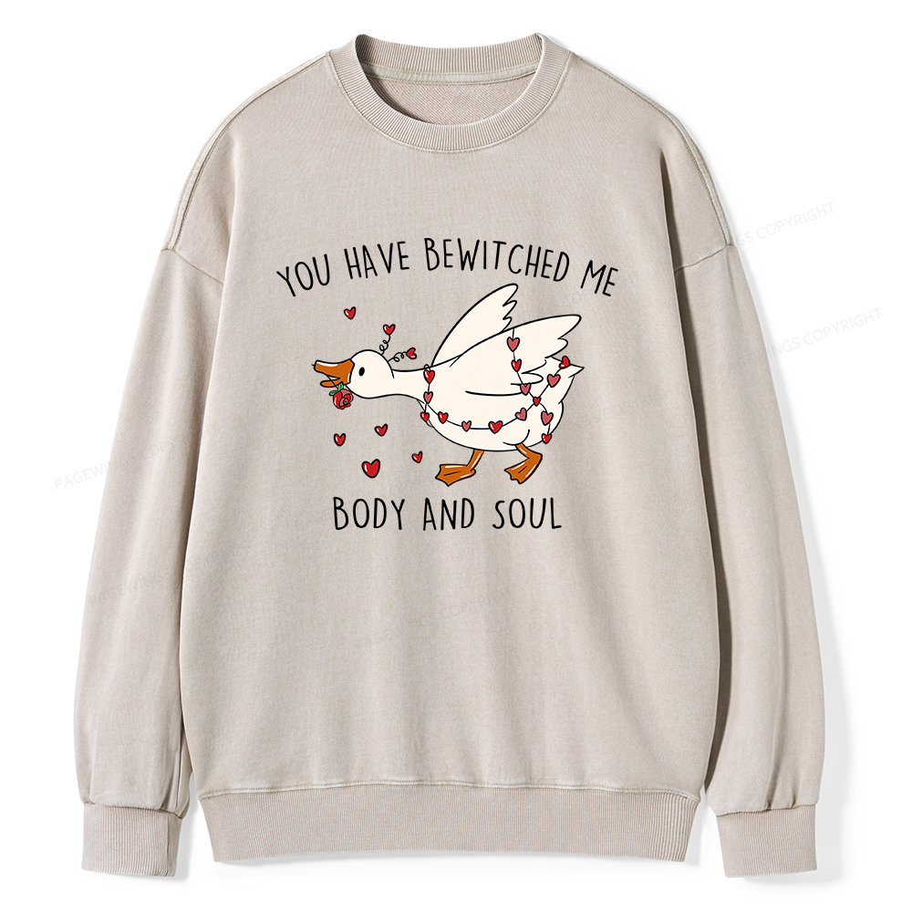 Pagewings You Have Bewitched Me Body And Soul Unisex Washed Sweatshirt
