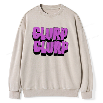 Pagewings Glurp Glurp Unisex Washed Sweatshirt