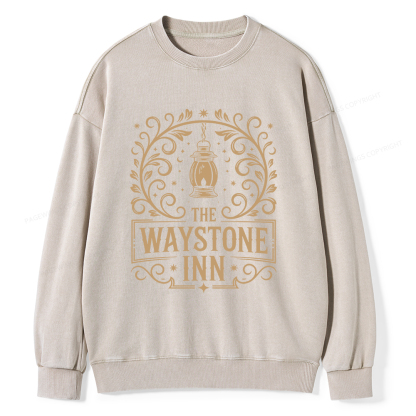Pagewings The Waystone Inn Unisex Washed Sweatshirt