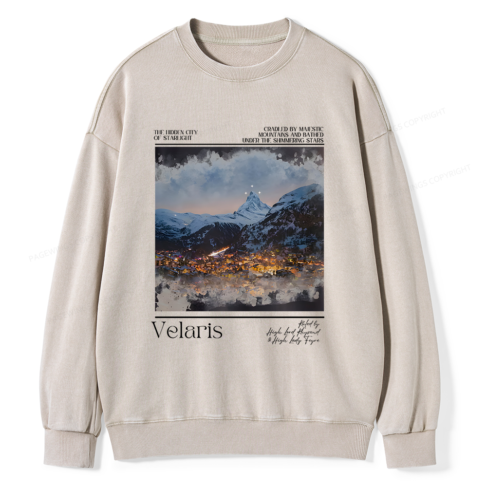 Pagewings Velaris Unisex Washed Sweatshirt