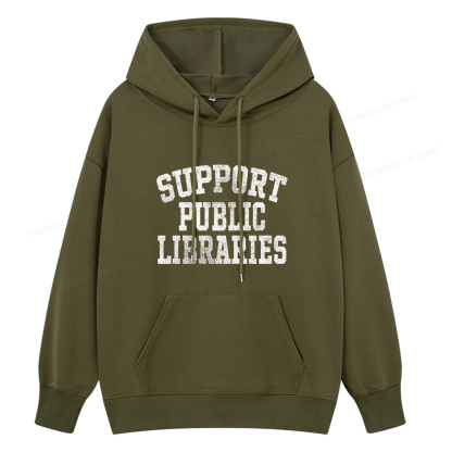 Pagewings Support Public Libraries Unisex Classic Hoodie