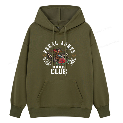 Pagewings Feral Aunt Social Book Club Unisex Classic Hoodie