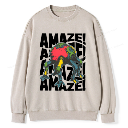Pagewings Amaze Unisex Washed Sweatshirt