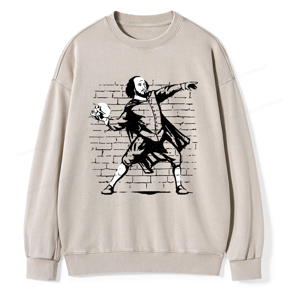 Pagewings The Poet Unisex Washed Sweatshirt