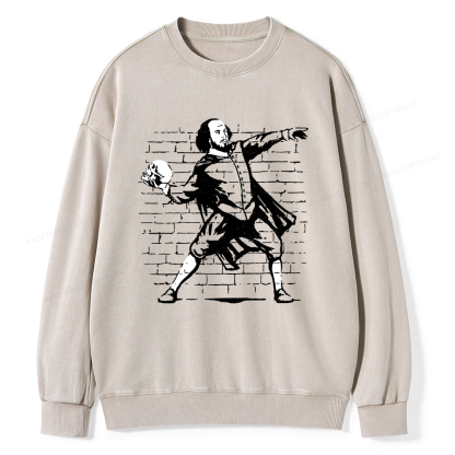 Pagewings The Poet Unisex Washed Sweatshirt
