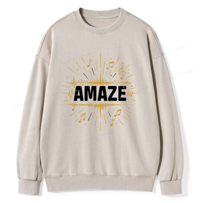 Pagewings Amaze Unisex Washed Sweatshirt